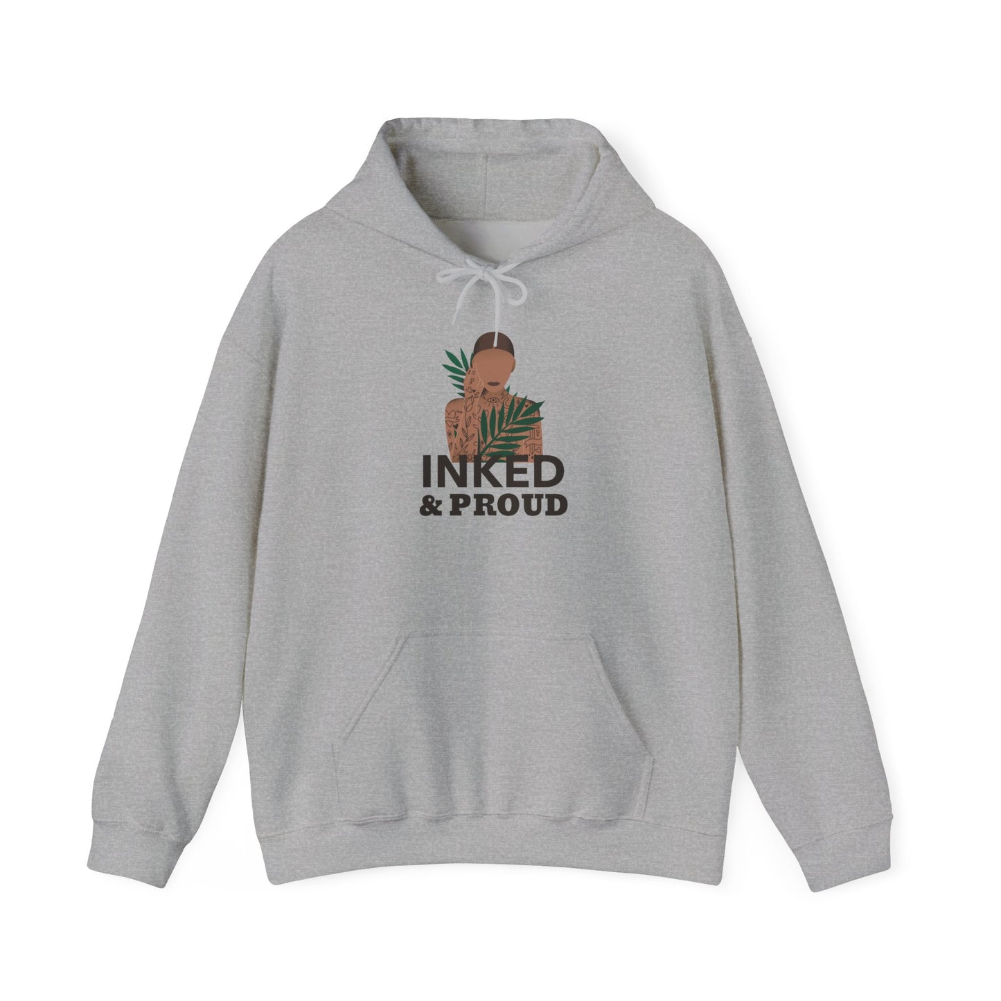 Inked & Proud Hoodie — Tattoo Pride Graphic Hooded Sweatshirt