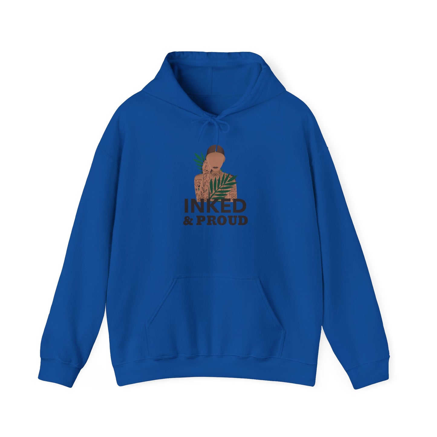 Inked & Proud Hoodie — Tattoo Pride Graphic Hooded Sweatshirt