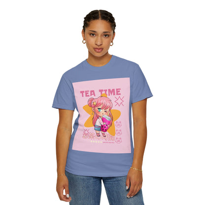 BobbaTea Time Cute Kawaii Anime Girl T-Shirt