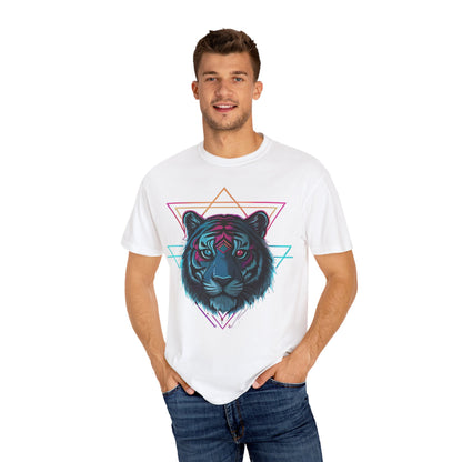 Vibrant Tiger Graphic Tee, Unique Unisex T-Shirt, Trendy Streetwear, Animal Lover Gift, Cool Summer Shirt