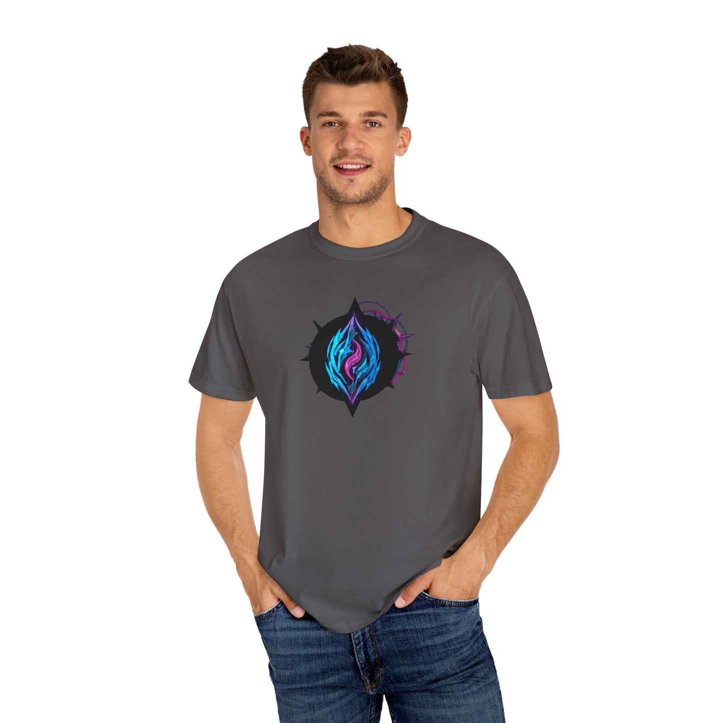 Stylish Graphic T-Shirt - Unique Colorful Compass Design, Casual Wear, Gift for Adventurers, Unisex Fashion, Everyday Comfort