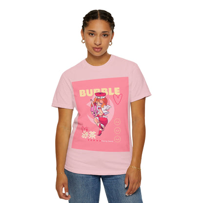Bubble Tea Girl Anime T-Shirt — Kawaii Pink Graphic Tee