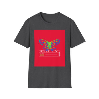 Butterfly Growth T-Shirt — Colorful 'Change Is Growth' Inspirational Tee