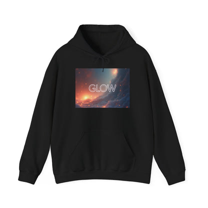 Glow Space Hoodie — Cosmic Typography Pullover