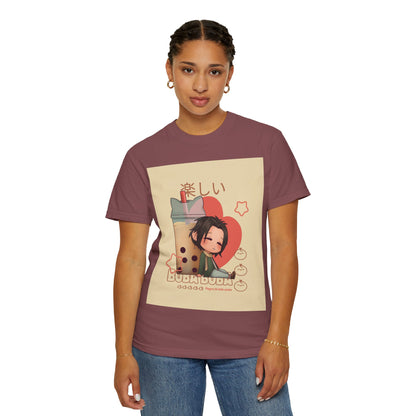 Boba Lover Anime Tee — Kawaii Bubble Tea Shirt with Japanese Text
