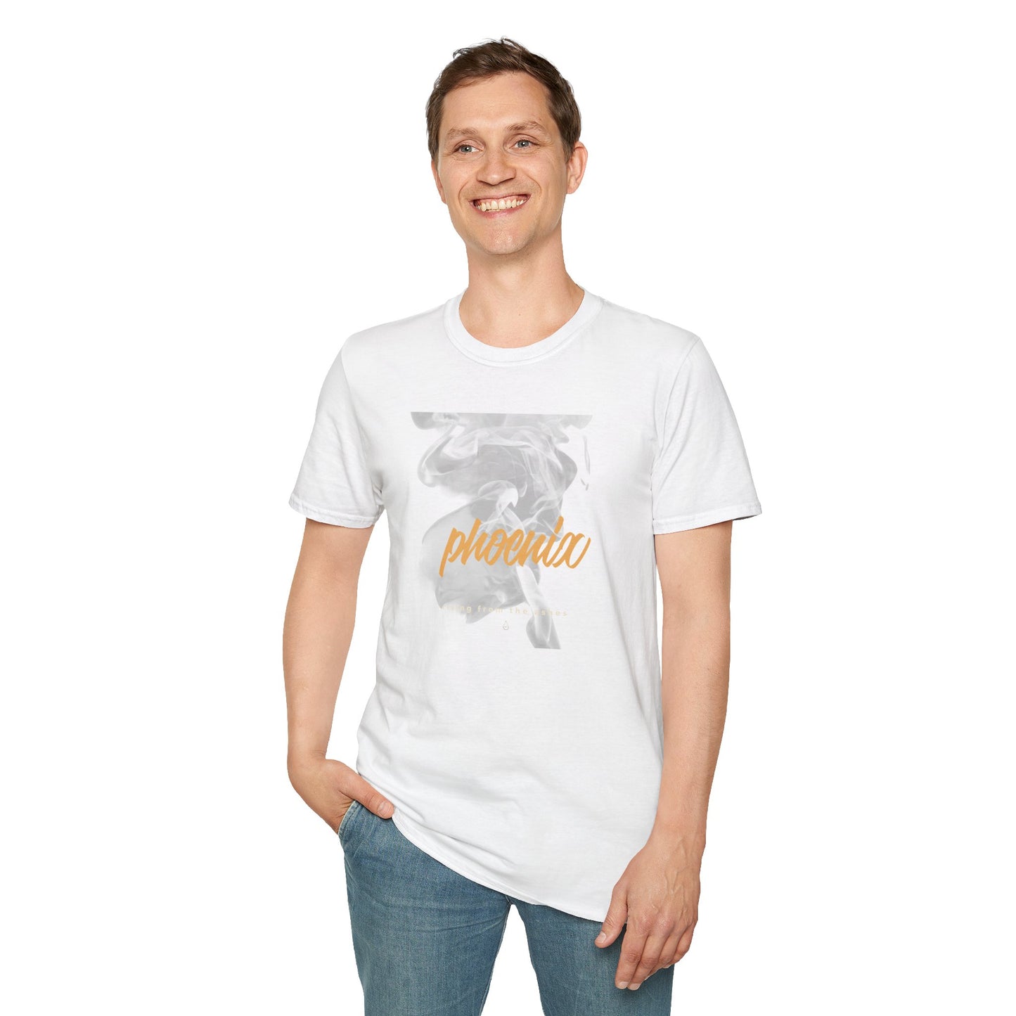 Phoenix Script Marble Graphic T-Shirt