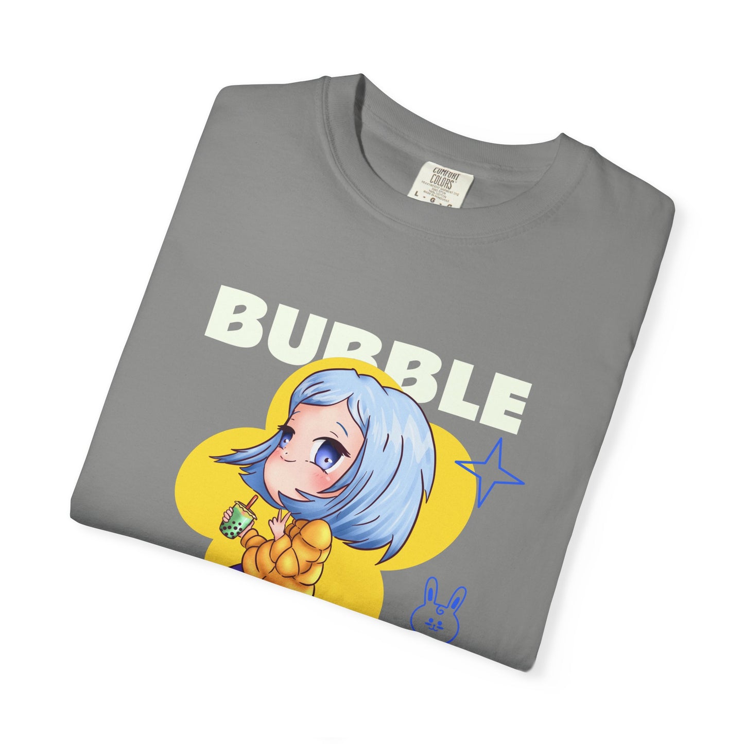 Boba Tea Anime Girl T‑Shirt — Cute Kawaii Graphic Tee with Japanese Text