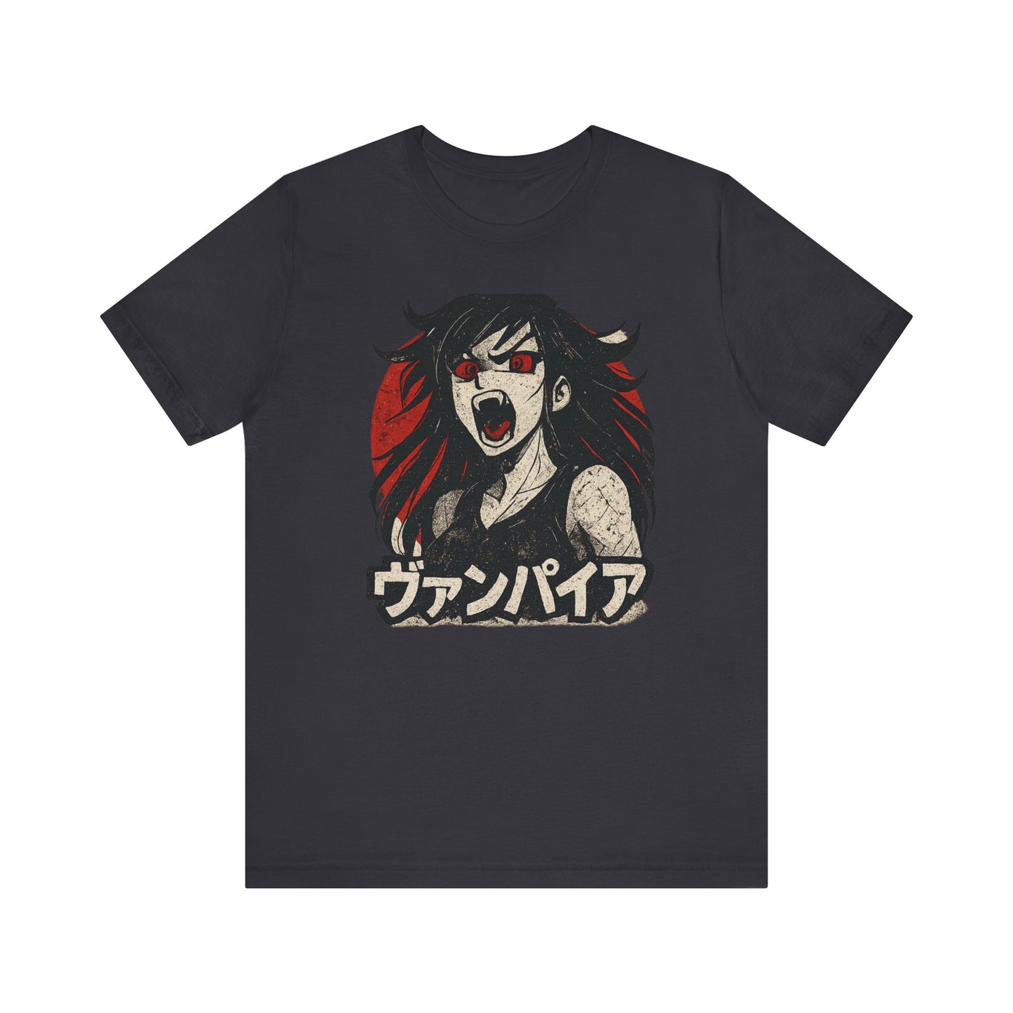 Vampire Graphic Tee, Unisex Jersey Short Sleeve T-Shirt, Anime Shirt, Gift for Anime Lovers, Halloween Costume, Horror Fan Apparel