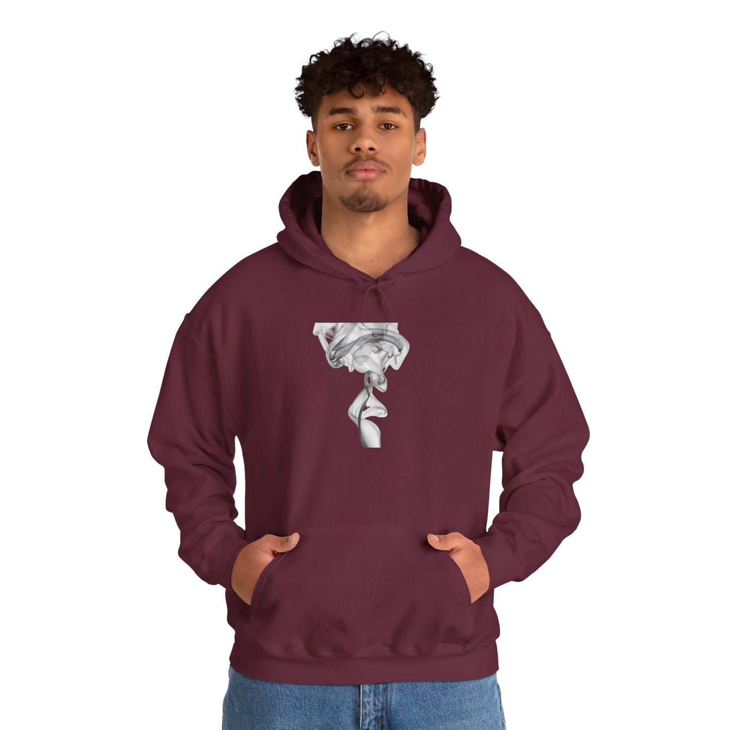 Smoke Art Hoodie — Minimal Abstract Smoke Art Pullover
