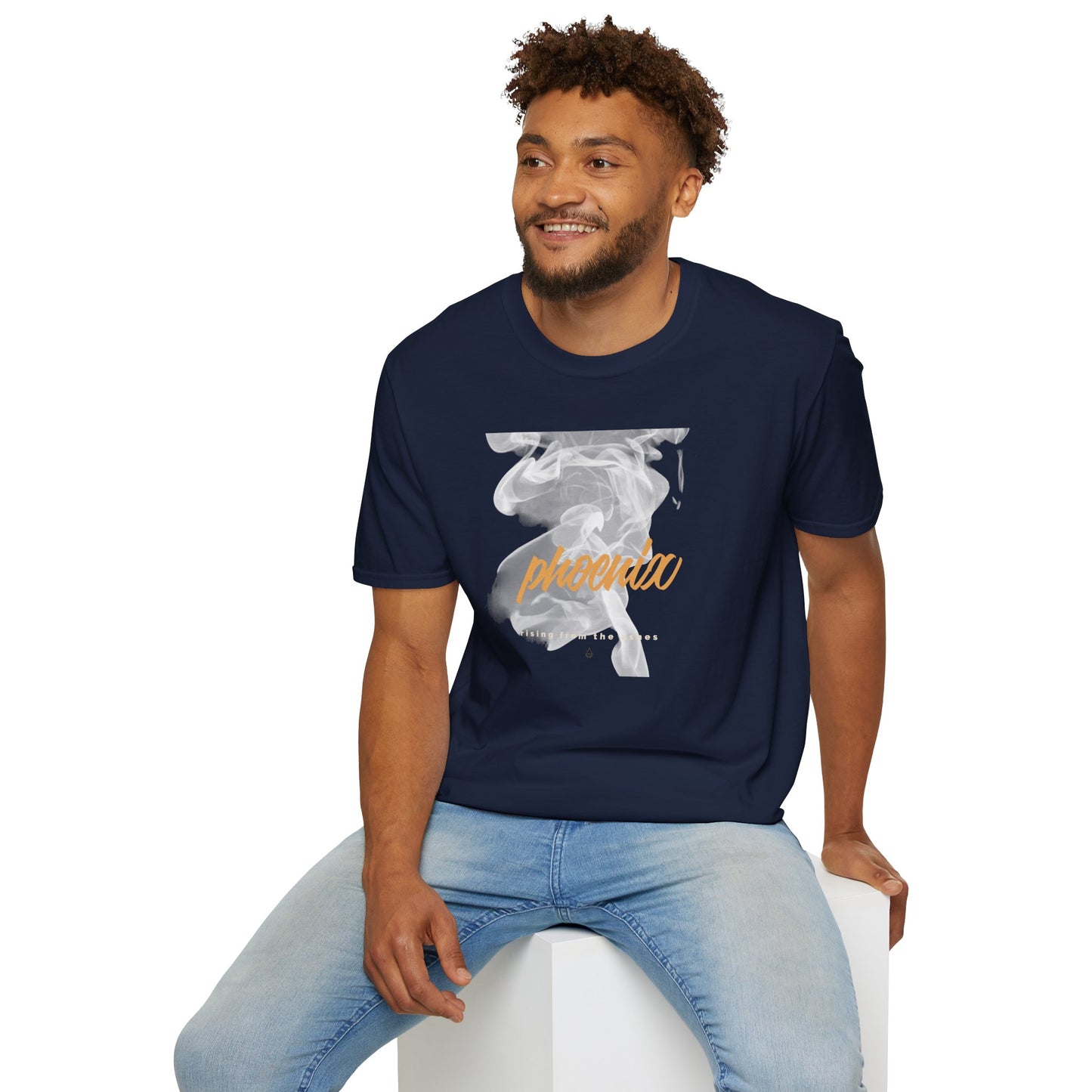 Phoenix Script Marble Graphic T-Shirt