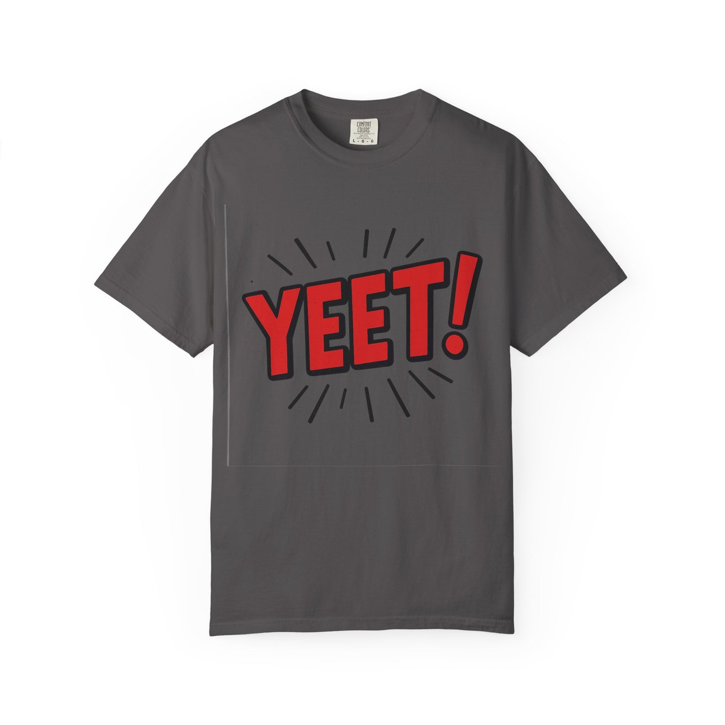 Funny 'YEET!' Unisex Garment-Dyed T-Shirt, Casual Tee, Gift for Teens, Trendy Wear, Humorous Shirt, Unique Fashion