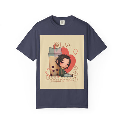 Boba Lover Anime Tee — Kawaii Bubble Tea Shirt with Japanese Text