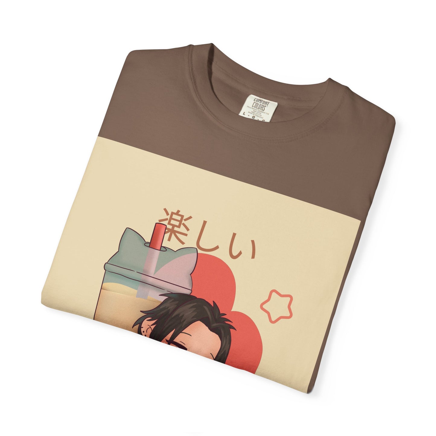Boba Lover Anime Tee — Kawaii Bubble Tea Shirt with Japanese Text