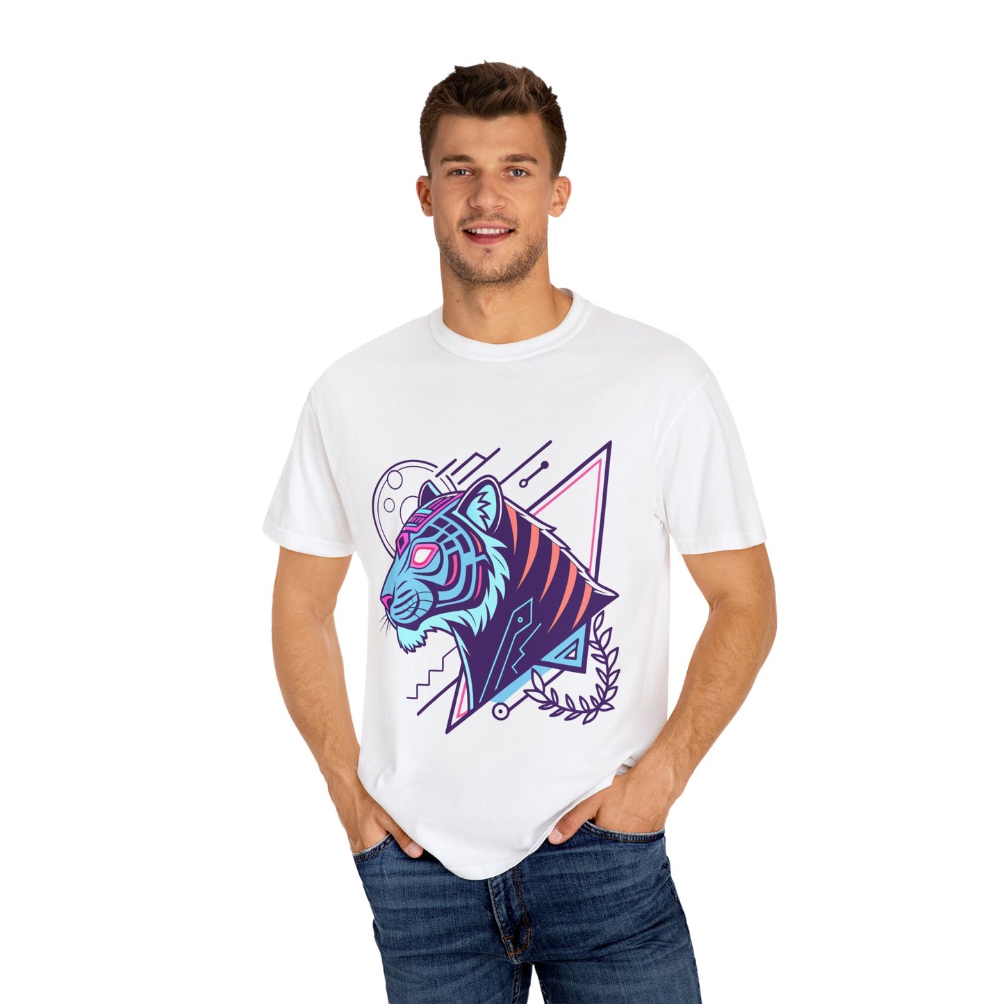 Vibrant Tiger Graphic T-Shirt, Unisex Tee, Animal Lover Gift, Streetwear Fashion, Cool Summer Top, Unique Present for Birthdays