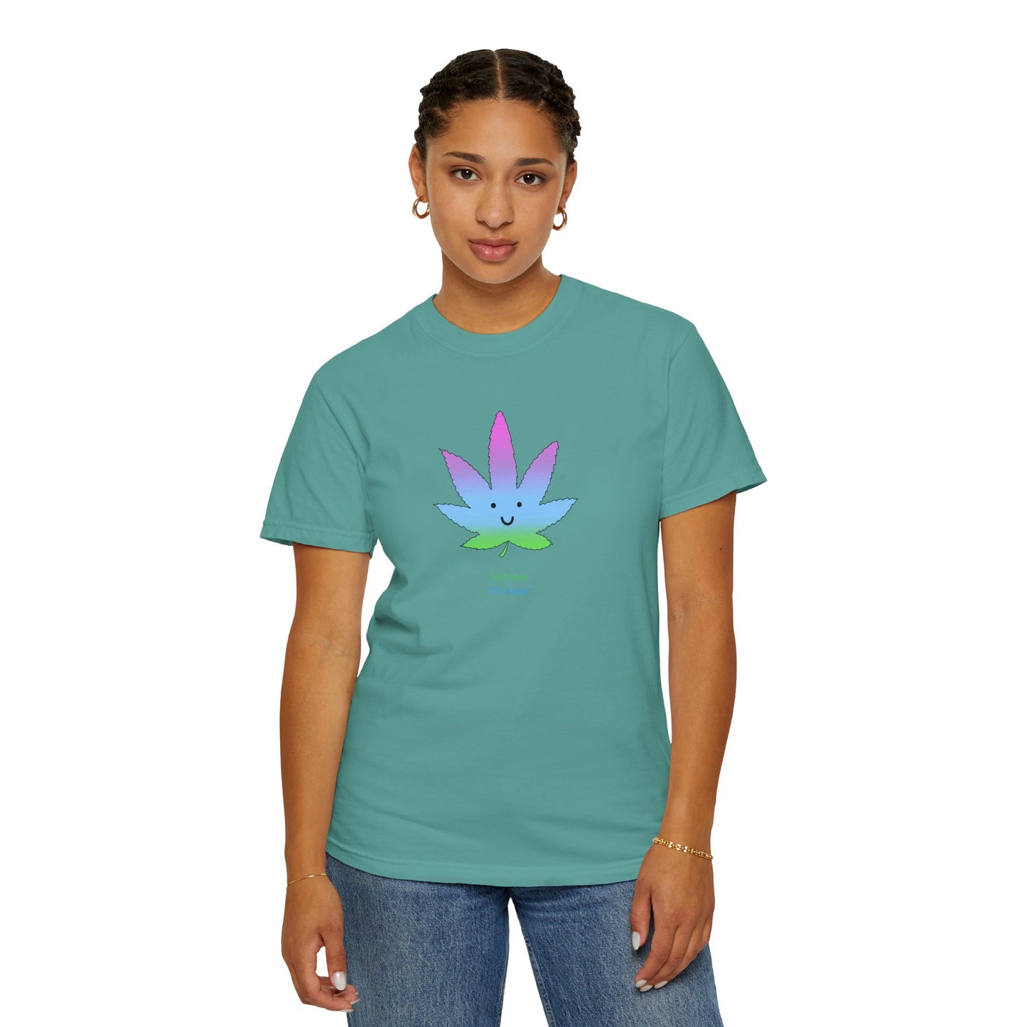 Happy Pastel Weed Leaf T-Shirt