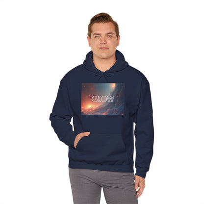 Glow Space Hoodie — Cosmic Typography Pullover