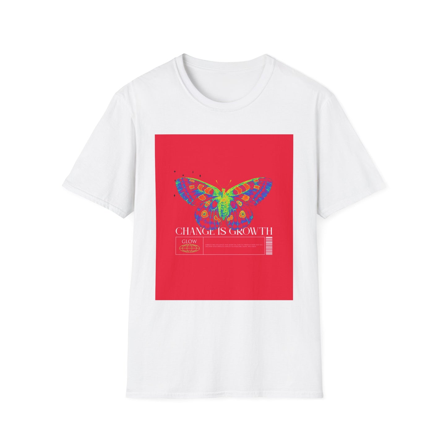 Butterfly Growth T-Shirt — Colorful 'Change Is Growth' Inspirational Tee