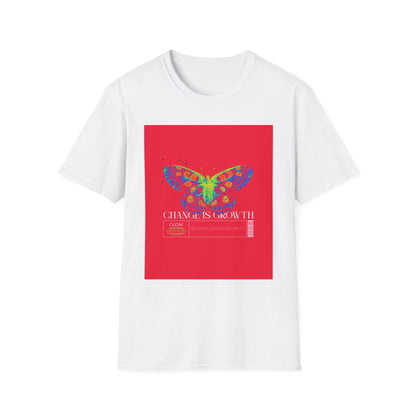 Butterfly Growth T-Shirt — Colorful 'Change Is Growth' Inspirational Tee