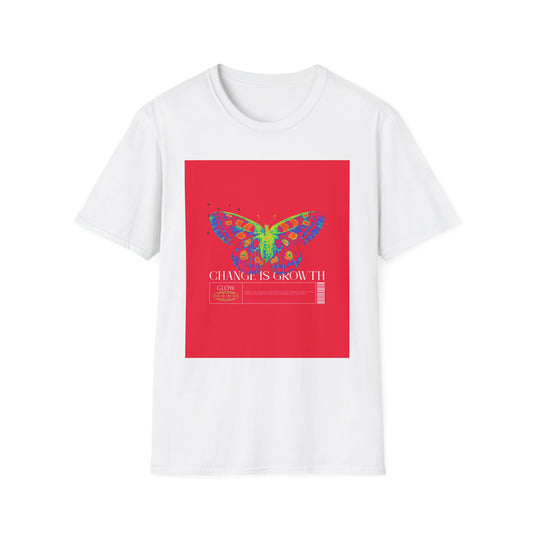 Butterfly Growth T-Shirt — Colorful 'Change Is Growth' Inspirational Tee