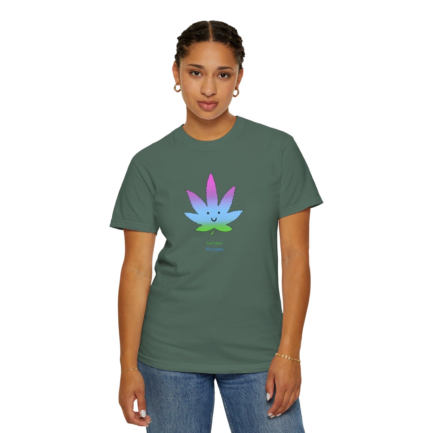 Happy Pastel Weed Leaf T-Shirt
