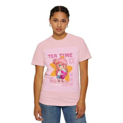BobbaTea Time Cute Kawaii Anime Girl T-Shirt