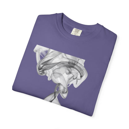 Smoke Art T-Shirt — Minimal Monochrome Smoke Print Tee