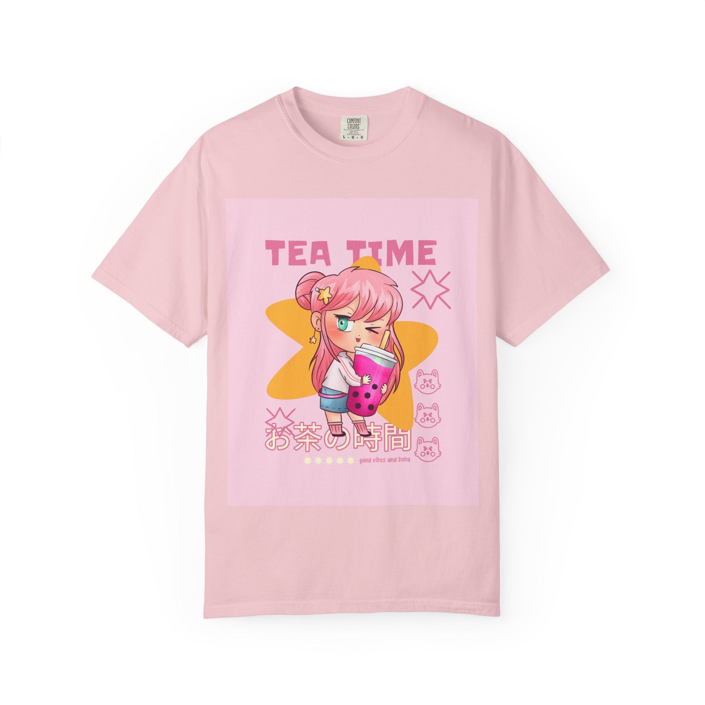 BobbaTea Time Cute Kawaii Anime Girl T-Shirt