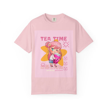 BobbaTea Time Cute Kawaii Anime Girl T-Shirt