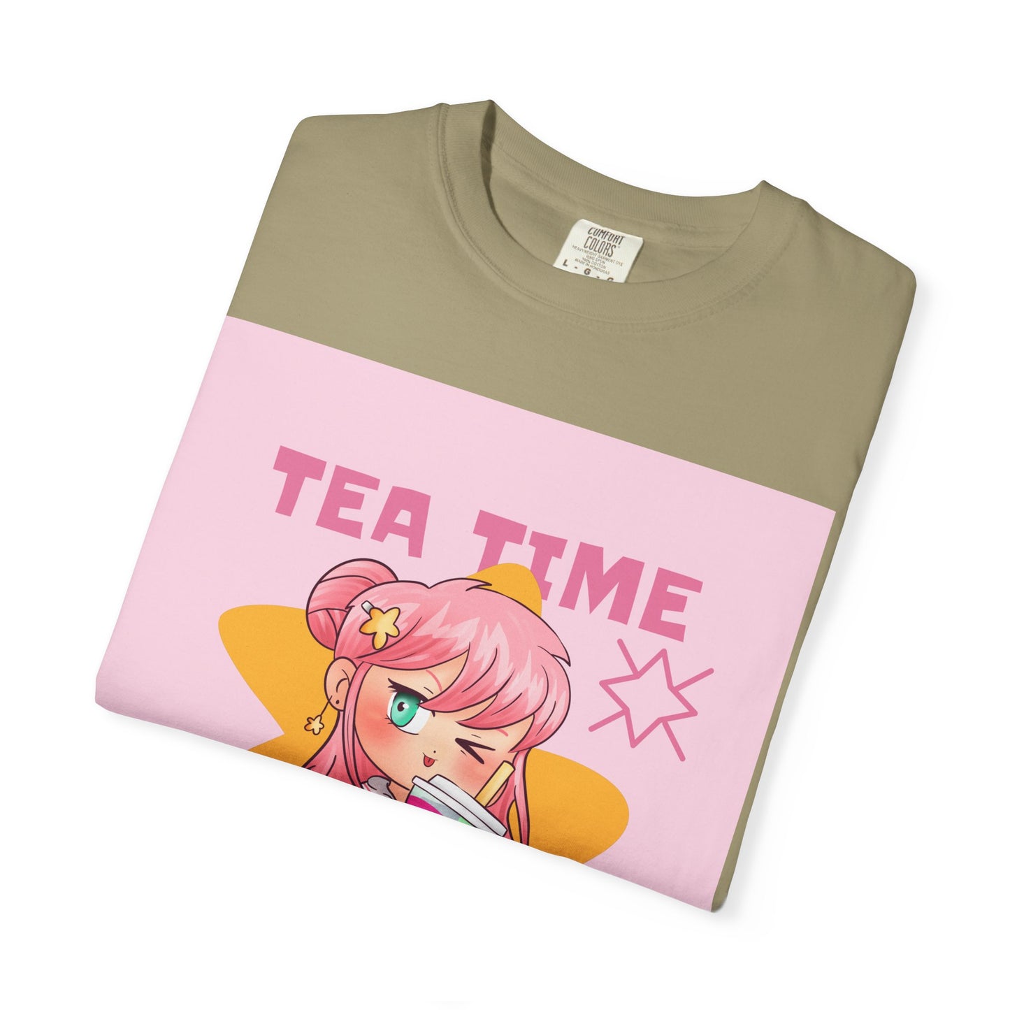 BobbaTea Time Cute Kawaii Anime Girl T-Shirt