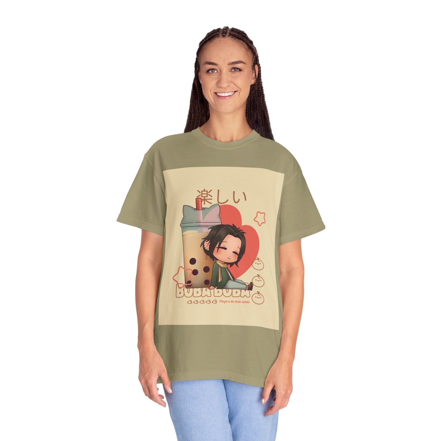 Boba Lover Anime Tee — Kawaii Bubble Tea Shirt with Japanese Text