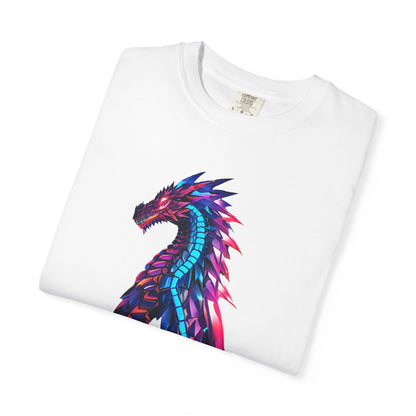 Vibrant Dragon Graphic T-Shirt, Unisex Tee, Fantasy Apparel, Gift for Dragon Lovers, Colorful Statement Top