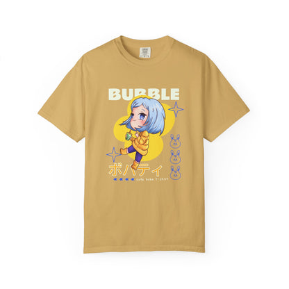 Boba Tea Anime Girl T‑Shirt — Cute Kawaii Graphic Tee with Japanese Text