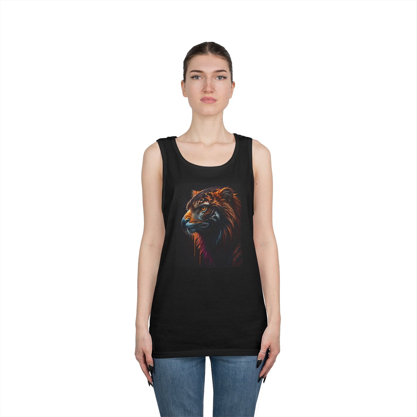 Bold Tiger Graphic Tank Top - Summer Fashion, Workout Gear, Gift for Animal Lovers, Festival Wear, Unisex Casual Top