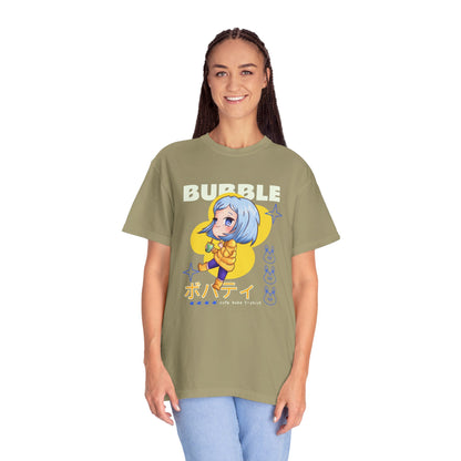 Boba Tea Anime Girl T‑Shirt — Cute Kawaii Graphic Tee with Japanese Text