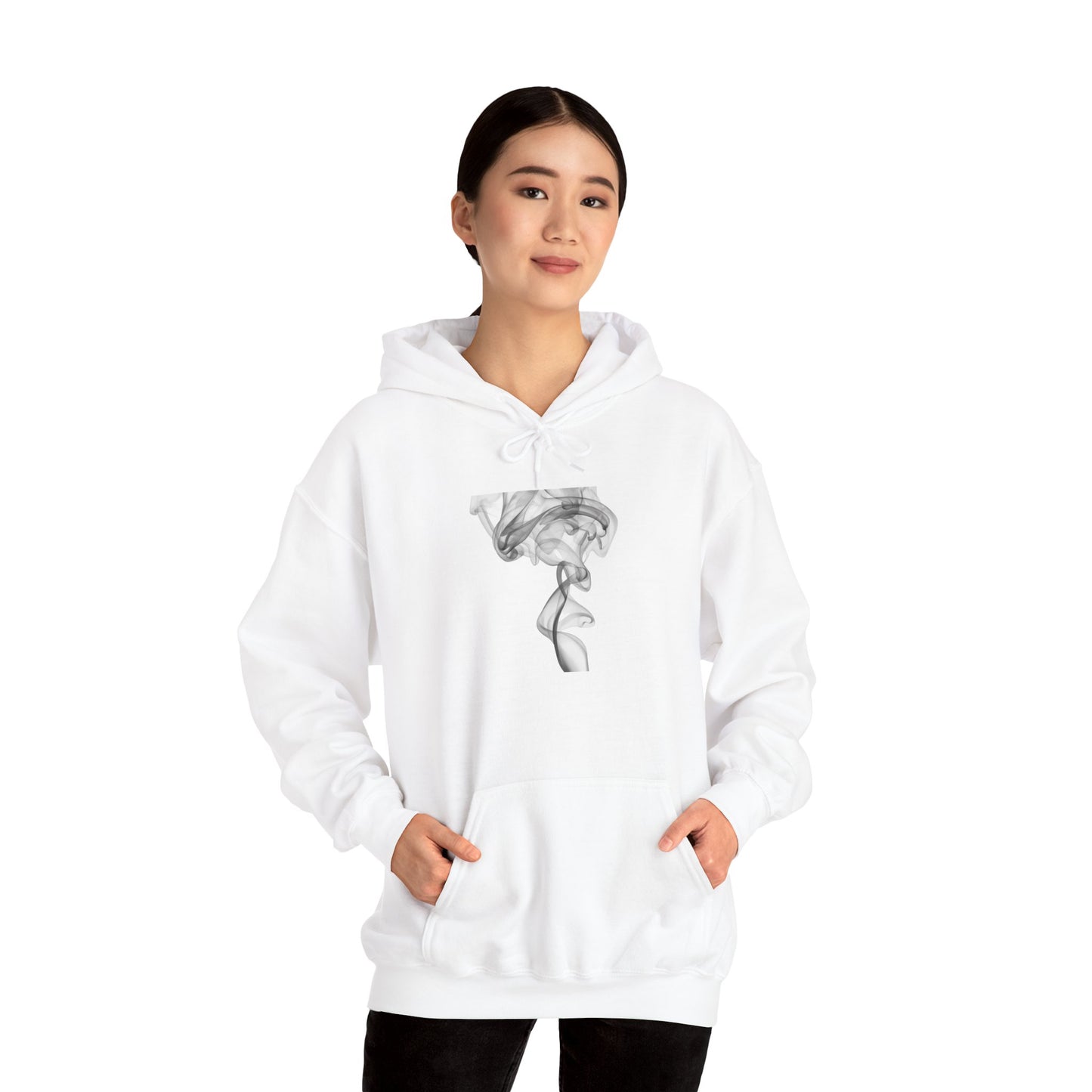 Smoke Art Hoodie — Minimal Abstract Smoke Art Pullover