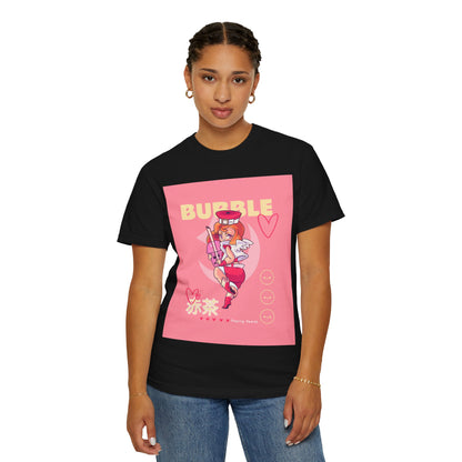 Bubble Tea Girl Anime T-Shirt — Kawaii Pink Graphic Tee