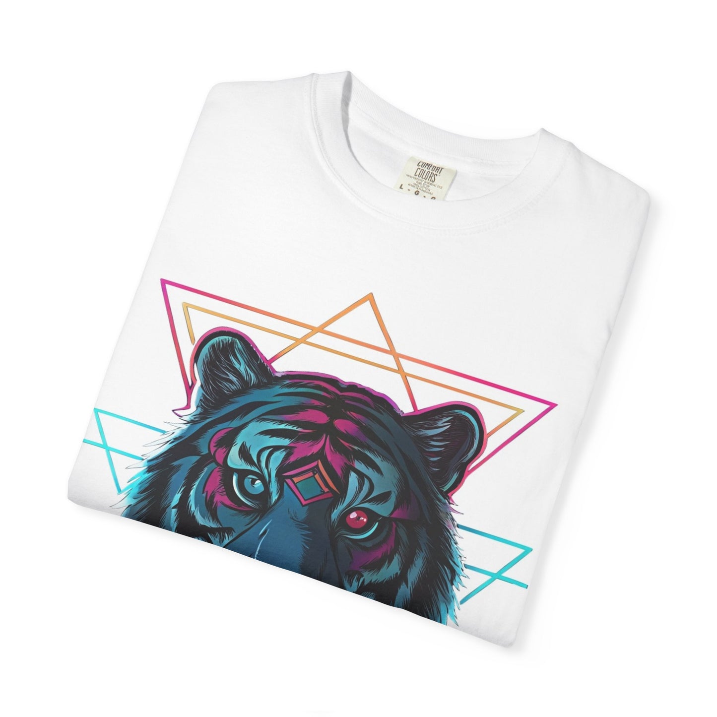 Vibrant Tiger Graphic Tee, Unique Unisex T-Shirt, Trendy Streetwear, Animal Lover Gift, Cool Summer Shirt