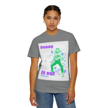 Dance It Out T-Shirt — Retro Neon Dance Graphic Tee