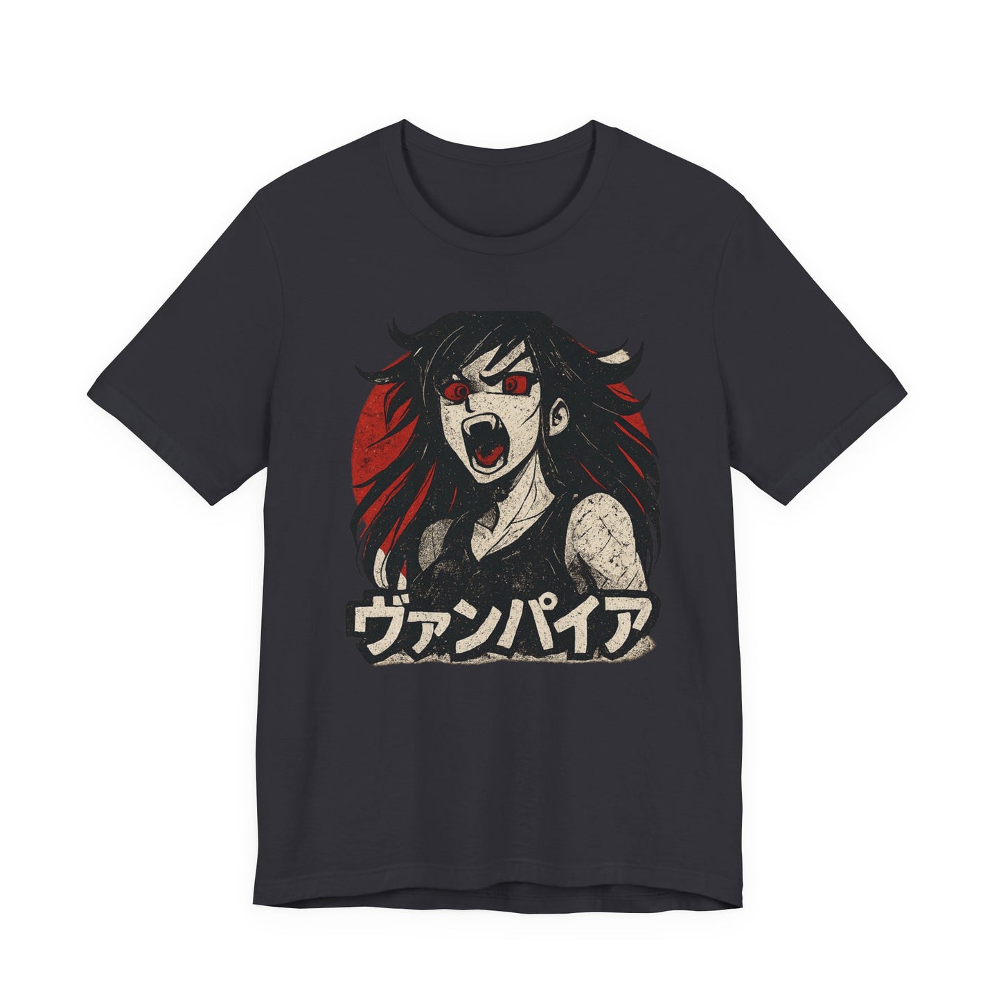 Vampire Graphic Tee, Unisex Jersey Short Sleeve T-Shirt, Anime Shirt, Gift for Anime Lovers, Halloween Costume, Horror Fan Apparel