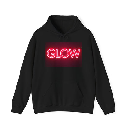 Neon Glow Hoodie — Pink Neon Sign Graphic Sweatshirt