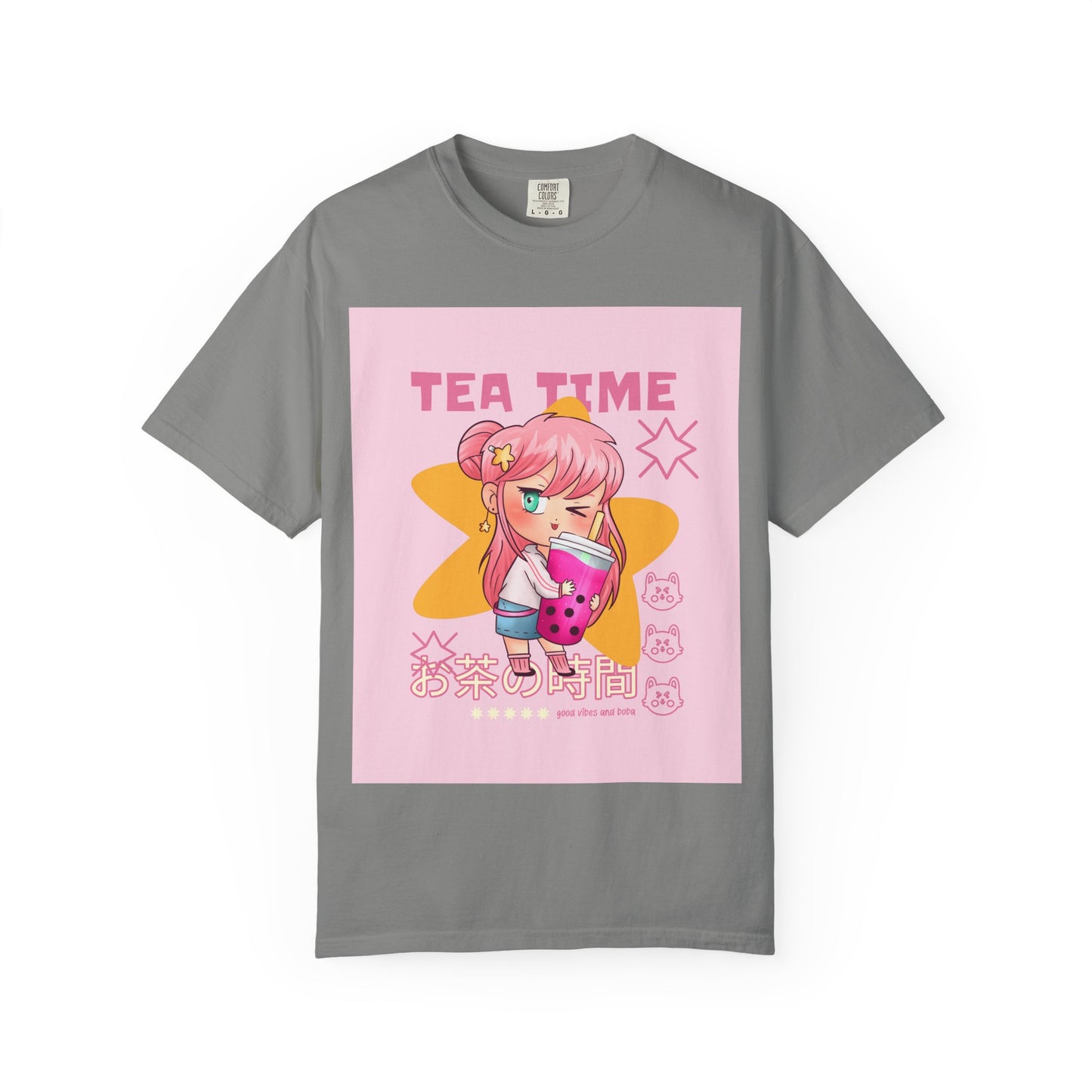 BobbaTea Time Cute Kawaii Anime Girl T-Shirt