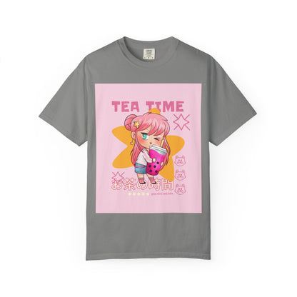BobbaTea Time Cute Kawaii Anime Girl T-Shirt