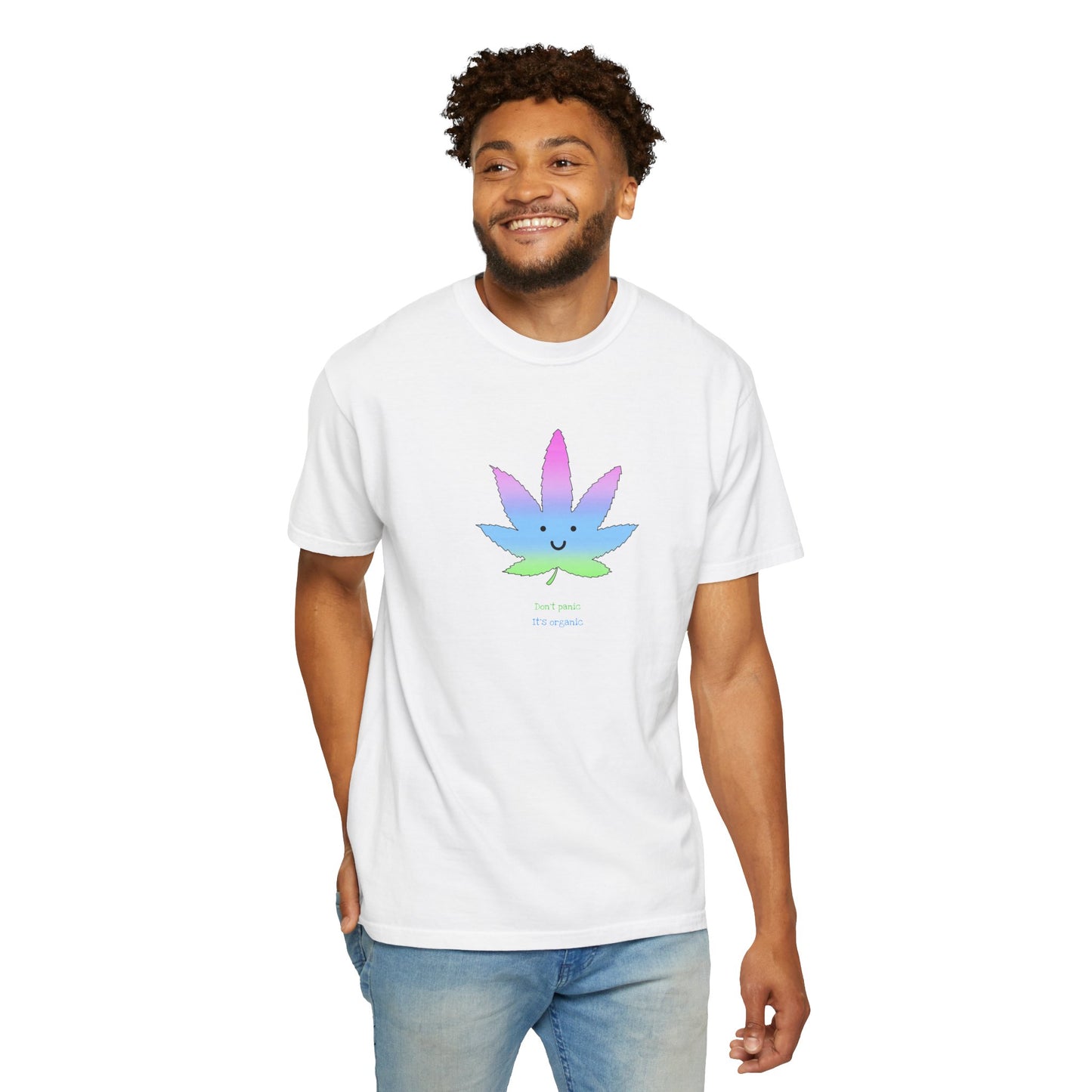 Happy Pastel Weed Leaf T-Shirt