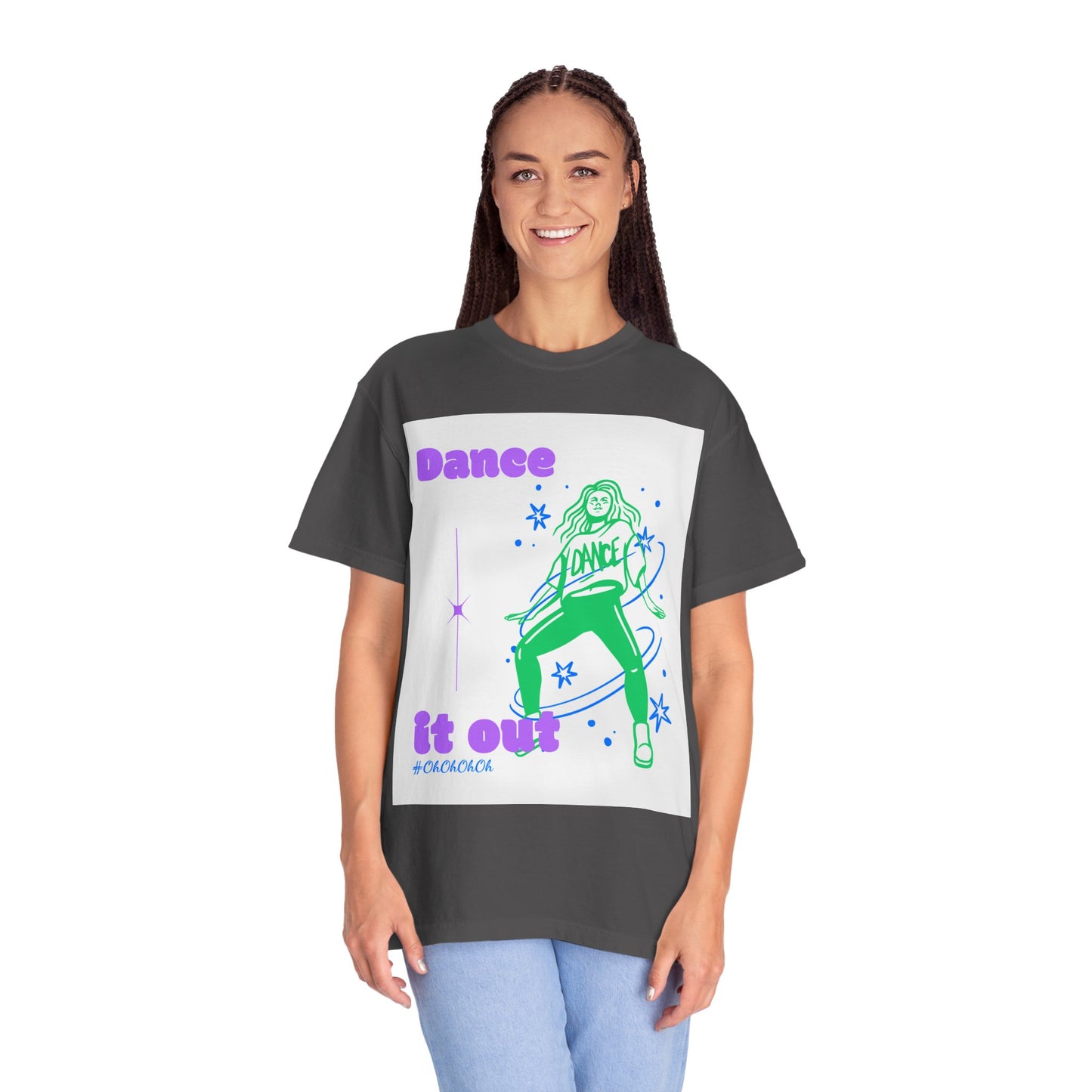 Dance It Out T-Shirt — Retro Neon Dance Graphic Tee