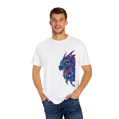 Vibrant Dragon Graphic T-Shirt, Unisex Apparel, Casual Wear, Gift for Gamers, Festival Fashion, Anime Enthusiasts