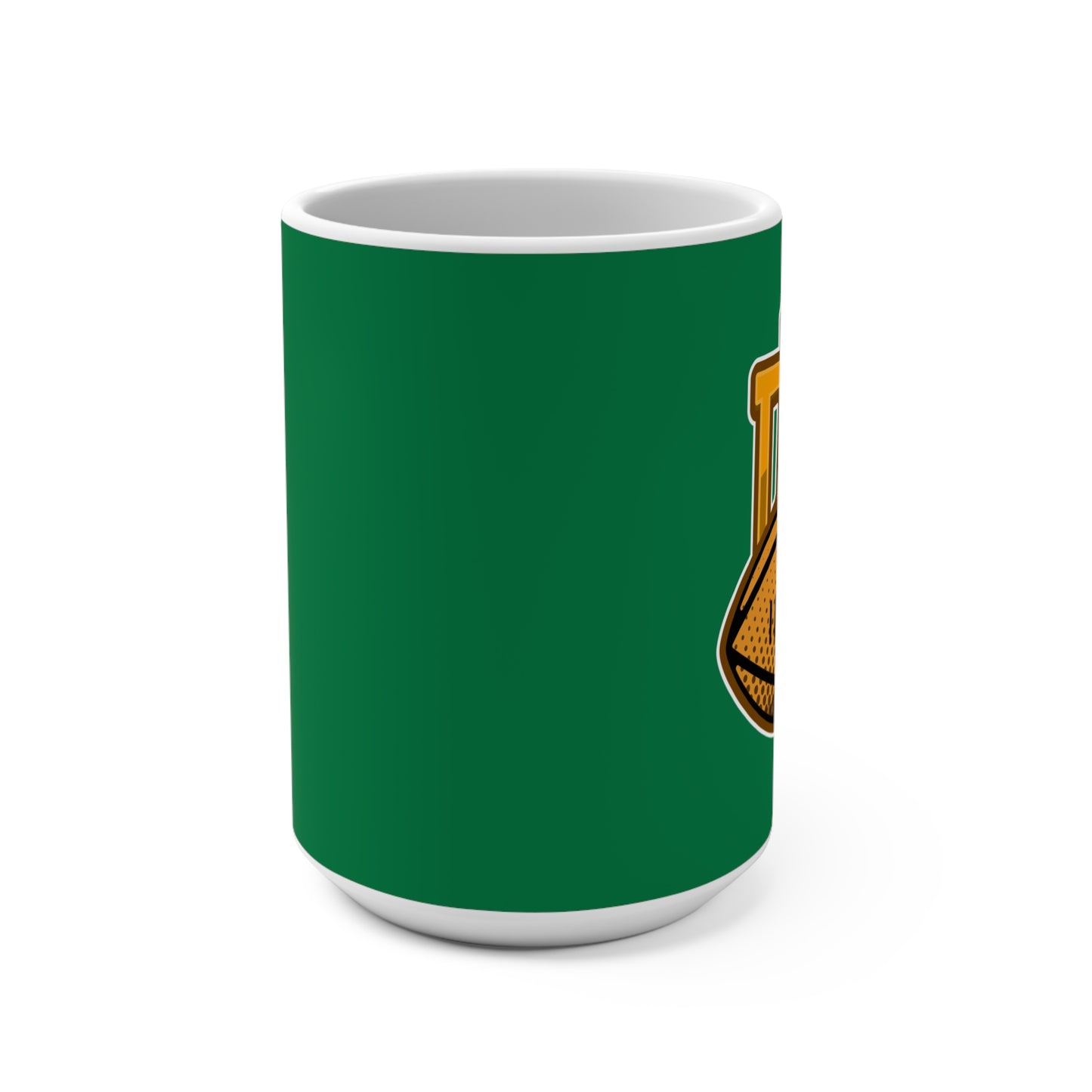 Game Day Football Mug – 15oz Green Tailgate Coffee Cup