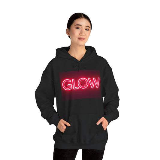 Neon Glow Hoodie — Pink Neon Sign Graphic Sweatshirt