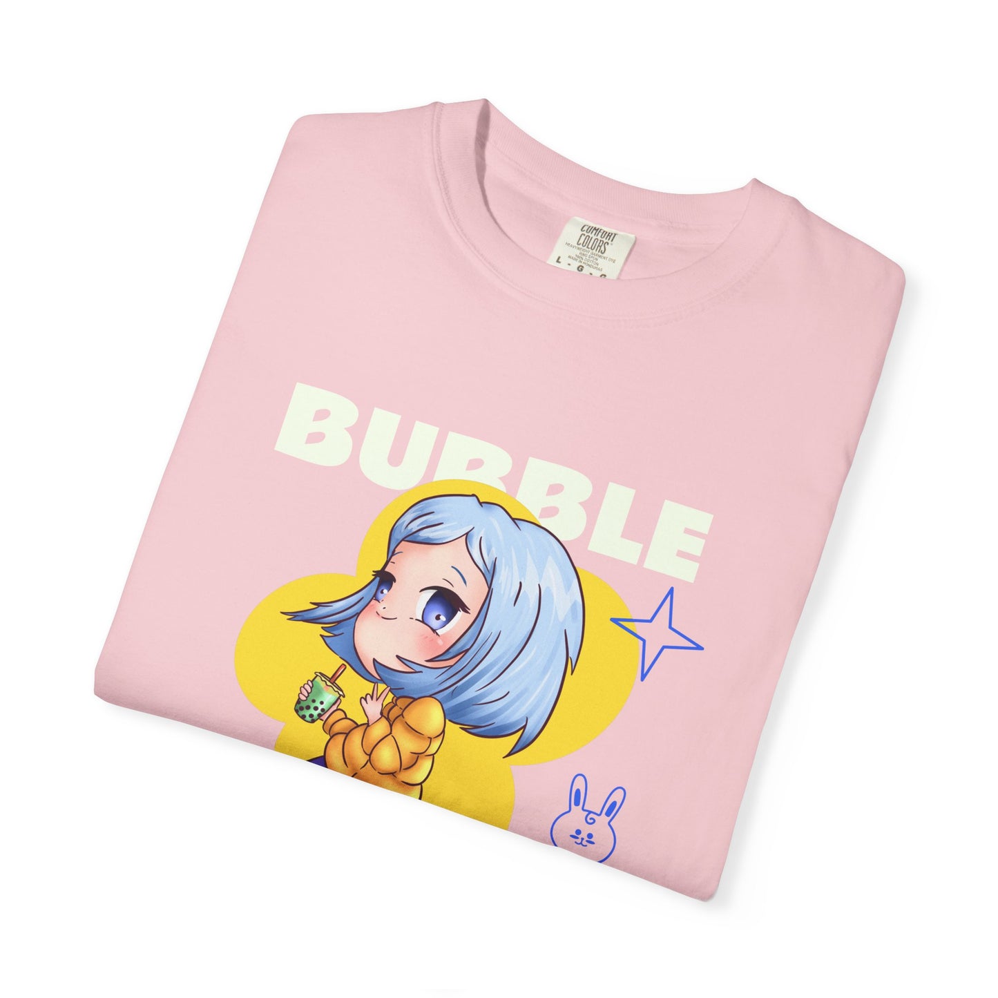 Boba Tea Anime Girl T‑Shirt — Cute Kawaii Graphic Tee with Japanese Text