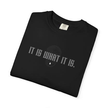 Skull Graphic T-Shirt — "It Is What It Is" Minimalist Tee