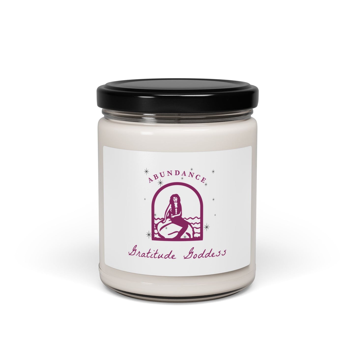 Soy Candle — "Gratitude Goddess" Abundance Scented Candle, 9oz